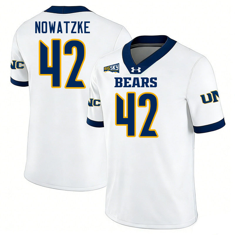 Northern Colorado Bears #42 Zach Nowatzke College Football Jerseys,Uniforms Stitched-White